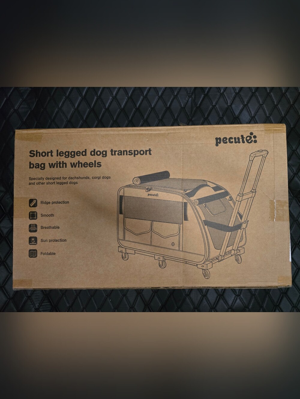 🐕 Pecute Pet Stroller for Short Legged Dogs - Dog Carrier with Wheels 🐶